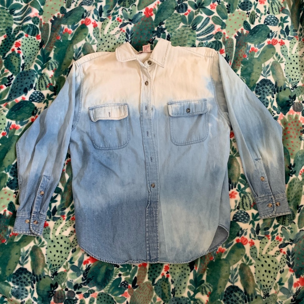 Ombré denim shirt